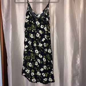 Navy floral dress
